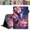 ERWYTYIOI Case for Amazon Fire HD 8 & 8 Plus Tablet Case (12th/10th Generation, 2024/2022/2020), Slim PU Leather Stand Cover with Card Slot & Auto Wake/Sleep, Hummingbird Flowers view 1