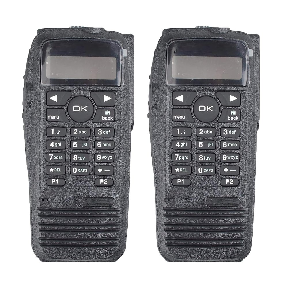 2Pack PMLN4646 XPR6550 Black Housing Case Front Cover with Speaker Compitable with XPR6550 XPR6580 XIR P8268 XIR P8260 DGP6150 DP3600 DP3601 Radio