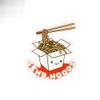 Tgiakisz Funny Ramen Noodles Sticker, Food Sticker, Sticker for Food Lover, Send Noods Sticker, 2x2in, White view 1