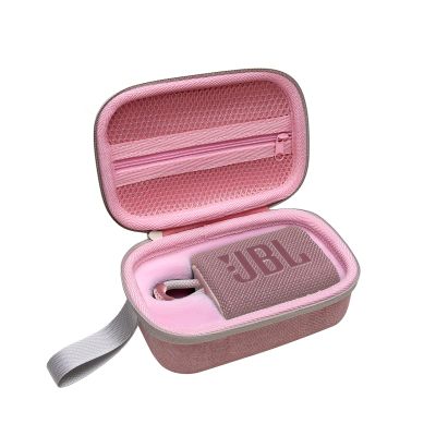 XANAD Hard Case for JBL Go3 / Go 3 Eco Portable Wireless Bluetooth Speaker - Travel Protective Carrying Storage Case Bag(Pink)
