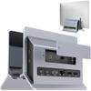 AboveTEK Vertical Laptop Docking Station, Gravity Auto Lock MacBook Stand, Aluminum Laptop Vertical Dock Stand, Silver view 1
