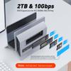 AboveTEK Vertical Laptop Docking Station, Gravity Auto Lock MacBook Stand, Aluminum Laptop Vertical Dock Stand, Silver view 3