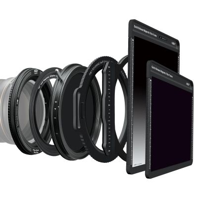 H&Y Swift Camera Lens Filter Sets Variable ND3-32 Filter 67-82mm Variable and 67-82mm Fix Sized Magnetic Step Up Rings, Bridge Ring, 100mm Lens Filter Holder, ND1000, Soft GND 0.9 Lens Filter