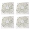 Adyoney 4 Pcs 120mm White Square Plastic Cooling Fan Filter Cover view 1