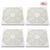 Adyoney 4 Pcs 120mm White Square Plastic Cooling Fan Filter Cover view 2
