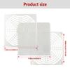 Adyoney 4 Pcs 120mm White Square Plastic Cooling Fan Filter Cover view 3
