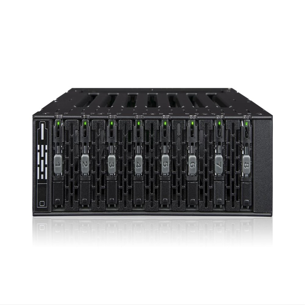 ICY Dock ToughArmor MB873MP-B V2 Drive Enclosure for 5.25" M.2, PCI Express NVMe 4.0 - SFF-8612 OCuLink Host Interface Internal - Black