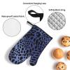 3 pcs Oven Mitts and Pot Holders Set High Heat Resistant Oven Glove and Hot Pads Washable Kitchen Oven Mittens Black Spots Non-Slip Potholder for Cooking Baking Grilling view 4