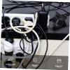 HOMSFOU 72pcs Adjustable Wire Organizers Adhesive Cable Clips Cord Organizers Wire Management Clips Electric Cord Holder Holders for view 2