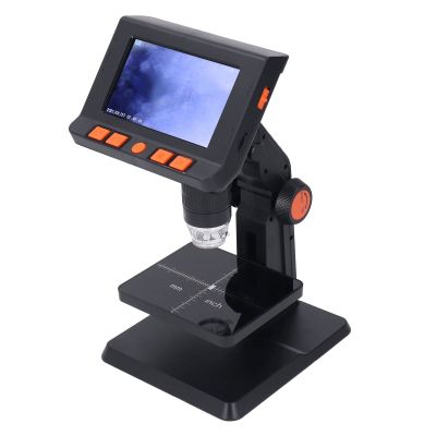 XHTLLO Digital Microscope, 1000X High Definition Precise Focusing LCD Digital Microscope, Biological Microscope with Adjustment Stand LED Light