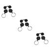HOMSFOU 3sets Rubber Objective Lens Caps for Binoculars Easy to Install and for Optical Lenses Compatible Models and Safe Material view 1