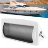 Aramox Water Marine Stereo Cover, ABS Marine Boat Single DIN DVD Radio Cover Splash Guard Flush Mount White Shell view 3