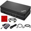 40B00135US Lenovo Docking Station Thunderbolt 4 Dock - Thinkpad Docking Station USB C with 135W, HDMI, DisplayPort & USB-C to C Cables view 1