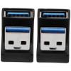 HEALEEP 2pcs USB Adapter USB Male to Female Right Angle Connector Data Transfer for Laptop and Devices Stylish Shaped Design view 1