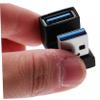 HEALEEP 2pcs USB Adapter USB Male to Female Right Angle Connector Data Transfer for Laptop and Devices Stylish Shaped Design view 3