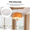 HEALEEP 360degree Anti-dazzling Decorative Lampshade Cover for Ceiling Lights Easy to Install Light Fixture Accessory Fit for Chandeliers and Table Lamps White view 3
