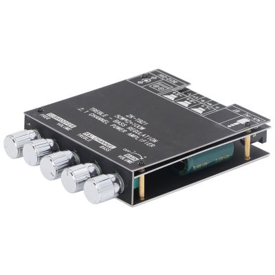 2.1 Channel Bluetooth Power Amplifier Board with Subwoofer, Name and Set Password, DC1224V Audio Power Amplifier Module for DIY Electronic Kit Car Store Home Theater