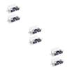 Ciieeo 6pcs Mop Holder Wall Mounted Mop Clamp Broom Organizer Multi-Functional Hooks view 1
