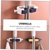 Ciieeo 6pcs Mop Holder Wall Mounted Mop Clamp Broom Organizer Multi-Functional Hooks view 4
