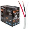 Audiopipe Premium 14 Gauge Advanced Oxygen Free Copper (OFC) Speaker Wire (TCL23-14-2C-UL), 500 Ft, Ripcord, UL CL3 Rated, PVC Jackets, 2 Conductors view 1