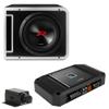 Alpine R2-SB10V 10-inch R-Series Halo Preloaded Sub Enclosure with ProLink w/ R2-A75M Amp, Rux Knob Bundle view 1