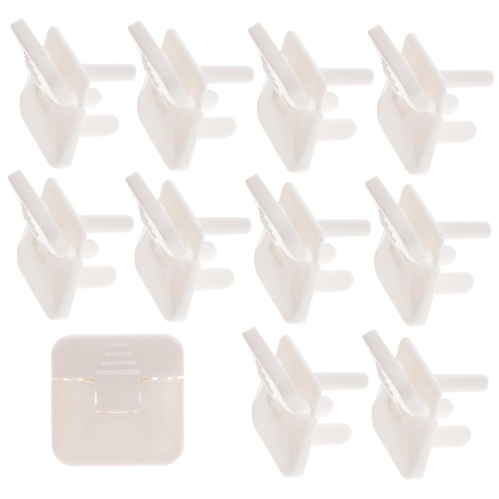 IWOWHERO 10pcs Outlet Covers Us Plug Safety Plug Covers Easy to Install Durable and Odorless Electrical Socket Protectors for Proofing Home