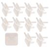 IWOWHERO 10pcs Outlet Covers Us Plug Safety Plug Covers Easy to Install Durable and Odorless Electrical Socket Protectors for Proofing Home view 1