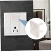 IWOWHERO 10pcs Outlet Covers Us Plug Safety Plug Covers Easy to Install Durable and Odorless Electrical Socket Protectors for Proofing Home view 4
