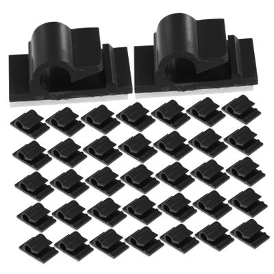 DirectNine Basics 150pcs Strong Adhesive Cable Organizer Desk Wire Clips Self Adhesive Cord Holders Wire Cord Organizer Clips Desk Cable Management