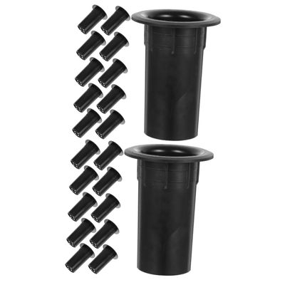 24pcs Improved Speaker Cabinet Plastic Woofer Box Port Tube Speaker Accessory Replacement Reflex Tube Plastic Port Car Portable