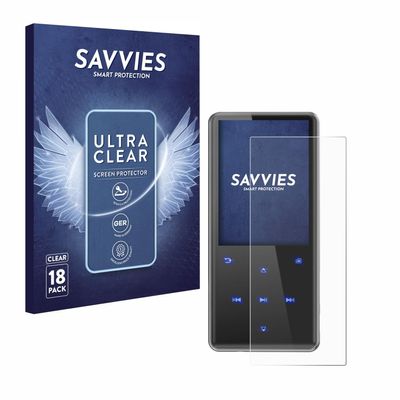savvies 18 Pack Screen Protector compatible with Pinhui D16 (64GB) Protection Film Clear