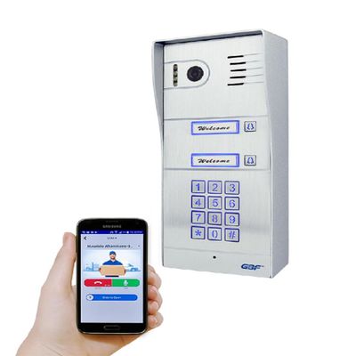 GBF Smart Full IP Video Door Station/Smart Video Intercom System for 2 Unit Apartment (GBF-PL963PM2U-POE)- 1080P Camera, Built in POE, Control Two Locks remotely