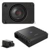 Alpine S2-A60M S-Series Class-D Amp w/Rux & RS-SB10 Single 10 R-Series Shallow Preloaded Subwoofer Enclosure view 1