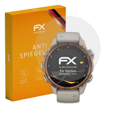 atFoliX Screen Protector compatible with Garmin Descent Mk3i 43mm Screen Protection Film, anti-reflective and shock-absorbing FX Protector Film (3X)