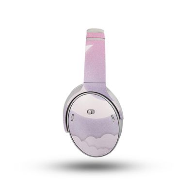 Glossy Glitter Headphone Skin Compatible with Bose QuietComfort Headphones (2023) - Baby Moon - Premium 3M Vinyl Protective Wrap Decal Cover - Easy to Apply | Crafted in The USA by MightySkins