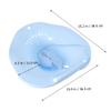 Gatuida Toilet Bowl Bidet for Women Blue Sitz Bath Wash Basin with Cleaner for Pregnant Women and Elderly Durable Design Fits Standard Toilet Seats view 3