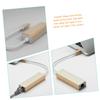 OSALADI 2pcs USB-c to Ethernet Adapter Network Converter Mbps High-Speed LAN Adapter for Laptop Compact External Ethernet Network Card Compatible and More view 2