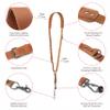 Padwa Lifestyle Tan Single Camera Harness Strap for One Camera - Professional Single Full Grain Leather Camera Harness,Quick Release Gear DSLR Camera Straps for Photographers view 3
