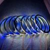 8PCS 6.5" Dream Chase Car LED Speaker Ring Light Kit RGB Color Shift Coaxial Speaker Rings Multiple Music Dancing Flow Spacer Ring Light Can Controlled by Remote and Bluetooth APP Simultaneously view 2