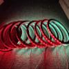 8PCS 6.5" Dream Chase Car LED Speaker Ring Light Kit RGB Color Shift Coaxial Speaker Rings Multiple Music Dancing Flow Spacer Ring Light Can Controlled by Remote and Bluetooth APP Simultaneously view 3