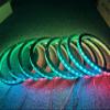 8PCS 6.5" Dream Chase Car LED Speaker Ring Light Kit RGB Color Shift Coaxial Speaker Rings Multiple Music Dancing Flow Spacer Ring Light Can Controlled by Remote and Bluetooth APP Simultaneously view 4