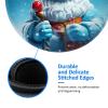1 Mousepad with Non-Slip Rubber Base 8" Round Mouse-Mat with Stitched Edge Ice Santa Claus Gaming Mousepad for Wireless Mouses Computer Laptop Home Office Desk Pad view 4