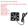 JZK 80x80x25 mm DC 5V USB mini Cooling Fan with Wires, 8025 Small Silent Cooling Fan 80mm, USB 3D Printer Fan, 8cm brushless DC Fan 5V view 2