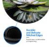 4 PCS Mousepad with Non-Slip Rubber Base 8" Round Mouse-Mat with Stitched Edge White Water Lily Gaming Mousepad for Wireless Mouses Computer Laptop Home Office Desk Pad view 4
