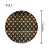 1 Mousepad with Non-Slip Rubber Base 8" Round Mouse-Mat with Stitched Edge Geometric Gaming Mousepad for Wireless Mouses Computer Laptop Home Office Desk Pad view 2