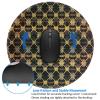 1 Mousepad with Non-Slip Rubber Base 8" Round Mouse-Mat with Stitched Edge Geometric Gaming Mousepad for Wireless Mouses Computer Laptop Home Office Desk Pad view 3