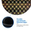 1 Mousepad with Non-Slip Rubber Base 8" Round Mouse-Mat with Stitched Edge Geometric Gaming Mousepad for Wireless Mouses Computer Laptop Home Office Desk Pad view 4