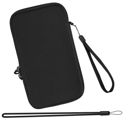 XBERSTAR Case for Texas Instruments TI-84 TI-83 Plus CE Graphing Calculators and More - Soft Diving Suit Material Travel Carrying Shockproof Storage Bag (Gray) (Black)