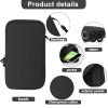 XBERSTAR Case for Texas Instruments TI-84 TI-83 Plus CE Graphing Calculators and More - Soft Diving Suit Material Travel Carrying Shockproof Storage Bag (Gray) (Black) view 2
