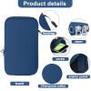 XBERSTAR Case for Texas Instruments TI-84 TI-83 Plus CE Graphing Calculators and More - Soft Diving Suit Material Travel Carrying Shockproof Storage Bag (Gray) (Blue) view 2